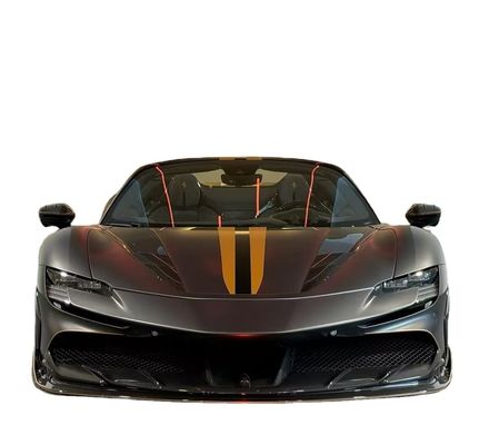 Ferrari SF90 Carbon Fiber Body SF90 KY PP Plastic Diffuser Spoiler Side Skirt Body Kit