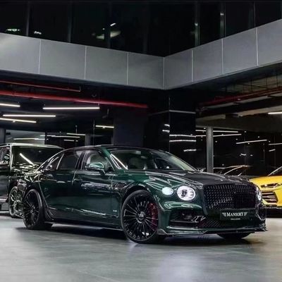 Bentley Flying Spur Carbon fiber body Kit Flying Spur upgrades MANSORY stijl voorlip diffuser Spoiler hood body kit
