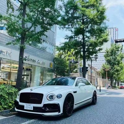 Bentley Flying Spur Carbon fiber body Kit Flying Spur upgrades MANSORY stijl voorlip diffuser Spoiler hood body kit