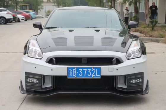 Nissan GTR Carbon fiber body Kit GTR r35 Upgraded 2024nismo stijl voor- en achterbumper spoilers motorkap schutters