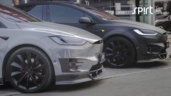 Tesla Model X Carbon Fiber Body Kit Model X Carbon Fiber voorlip diffuser Spoiler motorkap wiel boog breed lichaam kit