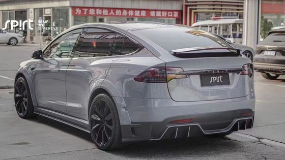 Tesla Model X Carbon Fiber Body Kit Model X Carbon Fiber voorlip diffuser Spoiler motorkap wiel boog breed lichaam kit