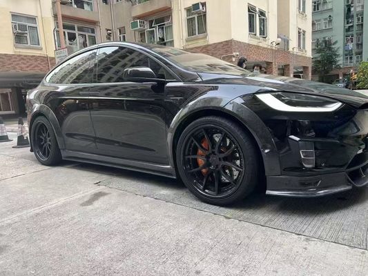 Tesla Model X Carbon Fiber Body Kit Model X Carbon Fiber voorlip diffuser Spoiler motorkap wiel boog breed lichaam kit