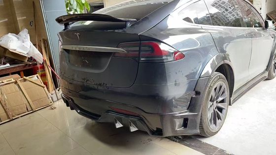 Tesla Model X Carbon Fiber Body Kit Model X Carbon Fiber voorlip diffuser Spoiler motorkap wiel boog breed lichaam kit