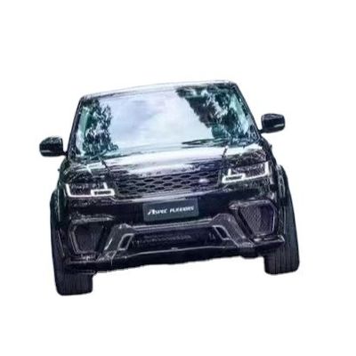 Runde ASPEC Style CF&amp; FRP Wide Body Kit Voorbumper Achterbumper Zijdekleding Fender voor Land Rover RANGE ROVE SPORT 2014-2017