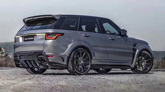 Runde ASPEC Style CF&amp; FRP Wide Body Kit Voorbumper Achterbumper Zijdekleding Fender voor Land Rover RANGE ROVE SPORT 2014-2017