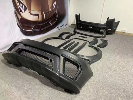 Runde ASPEC Style CF&amp; FRP Wide Body Kit Voorbumper Achterbumper Zijdekleding Fender voor Land Rover RANGE ROVE SPORT 2014-2017