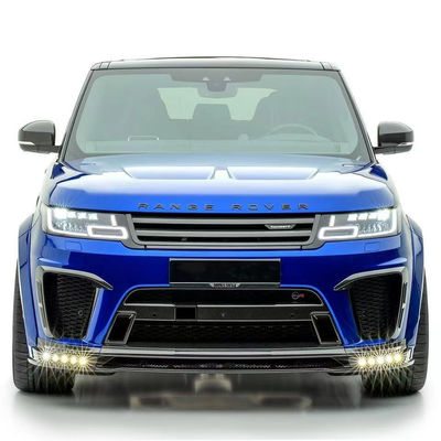 Vervangende reparatie Land Rover Body Kit 2017 - 2019 Spoiler Hood Hars Fiber Front Lip