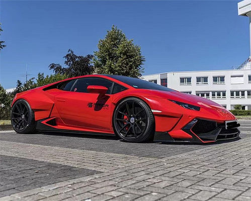 Voor Lamborghini LP580 LP610 Carbon Fiber Widebody Kit LP580 LP610 Verbeterde PD-stijl voor- en achterbumper spoiler Widebody