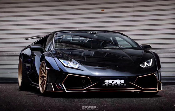 Voor Lamborghini LP580 LP610 Carbon Fiber Widebody Kit LP580 LP610 Verbeterde PD-stijl voor- en achterbumper spoiler Widebody