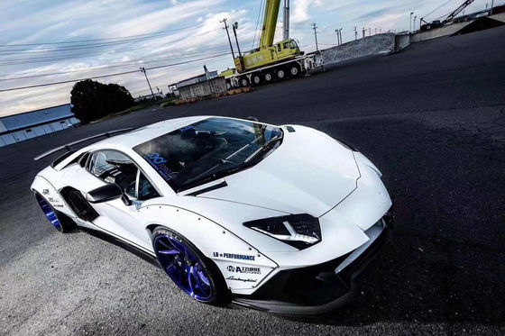 Voor Lamborghini Aventador LP700 Carbon Fiber Body Kit LP700 Opgewaardeerde LB-stijl Side Skirt Spoiler Wheel Arch