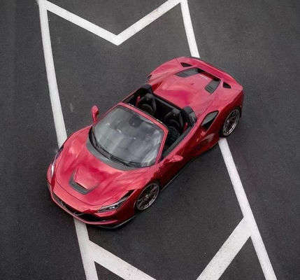 Novit Style Carbon Fiber Body Kit voor Ferrari F8 Carbon Fiber Body Kit Voorkop Schaaf Achter Diffuser Spoiler