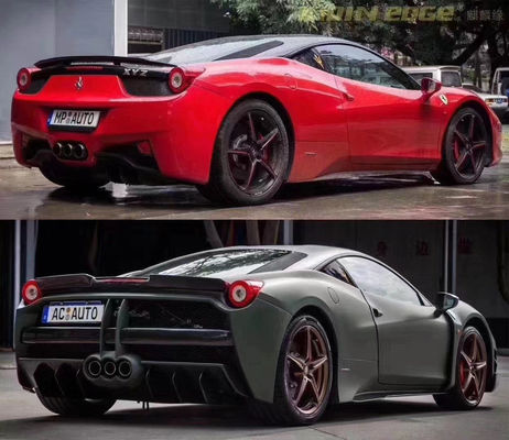 Autoonderdelen voor Ferrari 458 Body Kit 458 Upgraded Misha Style Voor- en achterbumper Side Skirt Hood Spoiler Body Kit