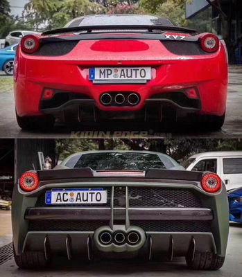 Autoonderdelen voor Ferrari 458 Body Kit 458 Upgraded Misha Style Voor- en achterbumper Side Skirt Hood Spoiler Body Kit