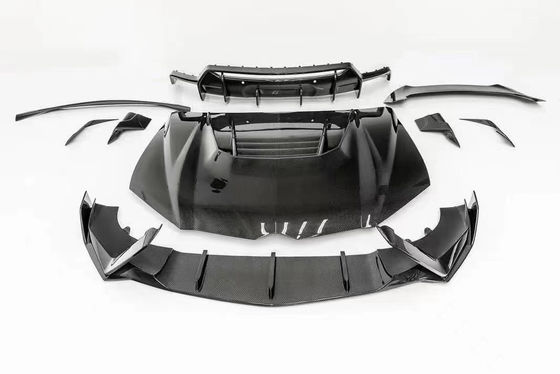 Voor Lamborghini Urus Carbon Fiber Body Kit Urus Upgraded VORS Style Carbon Fiber Front Lip Diffuser Spoiler Hood met breed lichaam