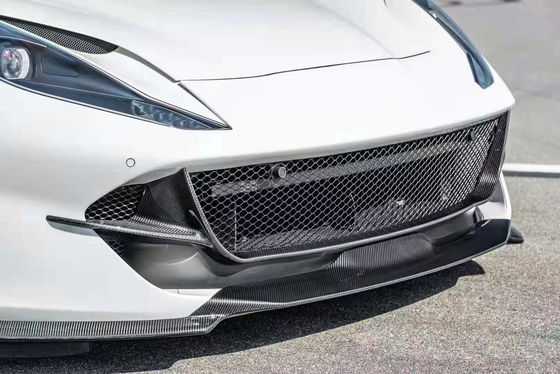 Droge koolstofvezel voor Ferrari 812 Carbon Fiber Body Kit 812 Upgraded Nivic Style Front Lip Diffuser Spoiler Hood