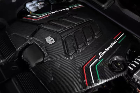 2019 Zwarte Lamborghini Body Kit Droog Carbon Fiber Engine Interieur Guard Shield