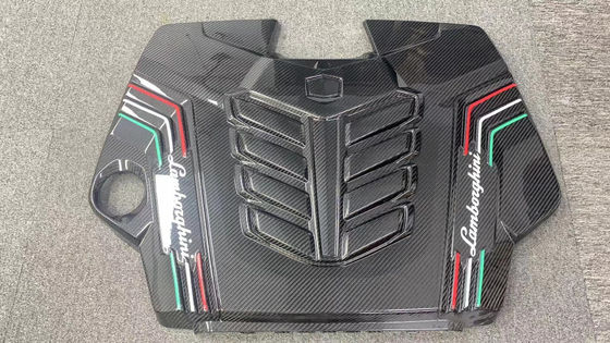 2019 Zwarte Lamborghini Body Kit Droog Carbon Fiber Engine Interieur Guard Shield