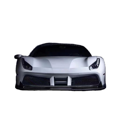 Voor Ferrari 488 Carbon Fiber Body Kit 488 Upgraded Vors Style Carbon Fiber Front Lip Diffuser Spoiler Body Kit