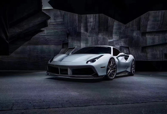 Voor Ferrari 488 Carbon Fiber Body Kit 488 Upgraded Vors Style Carbon Fiber Front Lip Diffuser Spoiler Body Kit