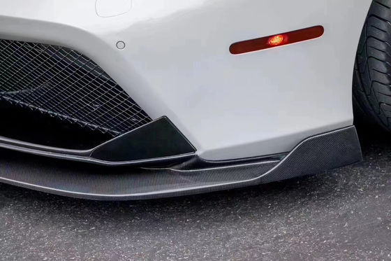 Voor Ferrari 488 Carbon Fiber Body Kit 488 Upgraded Vors Style Carbon Fiber Front Lip Diffuser Spoiler Body Kit