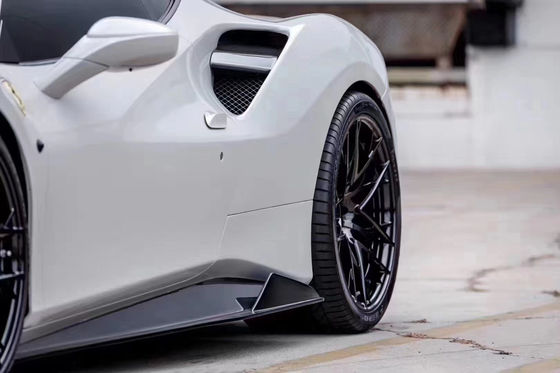 Voor Ferrari 488 Carbon Fiber Body Kit 488 Upgraded Vors Style Carbon Fiber Front Lip Diffuser Spoiler Body Kit