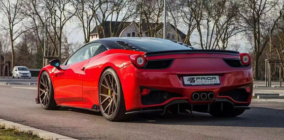 Voor Ferrari 458 Carbon Fiber Body Kit 458 Upgraded PD Style Voor- en achterbumper spoiler hood body kit