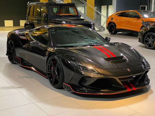 Voor Ferrari F8 Carbon Fiber Body Kit F8 Upgraded KEYVANY Style Front Shovel Diffuser Spoiler Body Kit