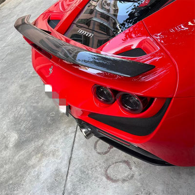 Voor Ferrari F8 Carbon Fiber Spoiler F8 Upgraded Novi Style Carbon Fiber Tail Spoiler