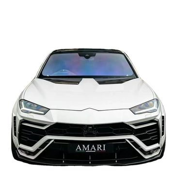 1016 Style Lamborghini Body Kit Urus Carbon Fiber Front Lip Diffuser Spoiler Hood Wit