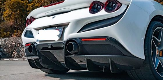 Autoonderdelen voor Ferrari F8 Carbon Fiber Body Kit F8 Upgrade Novi Style Diffuser Carbon Fiber Diffuser