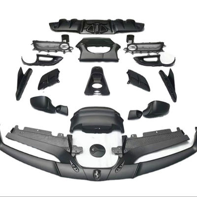 Voor Ferrari 488 Carbon Fiber Body Kit 488 Capristo Style Carbon Fiber Front Lip Diffuser Spoiler