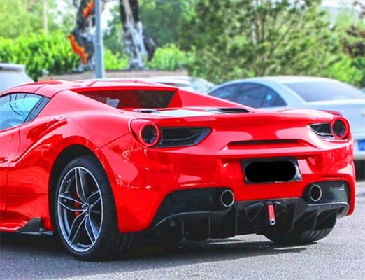 Voor Ferrari 488 Carbon Fiber Body Kit 488 Capristo Style Carbon Fiber Front Lip Diffuser Spoiler