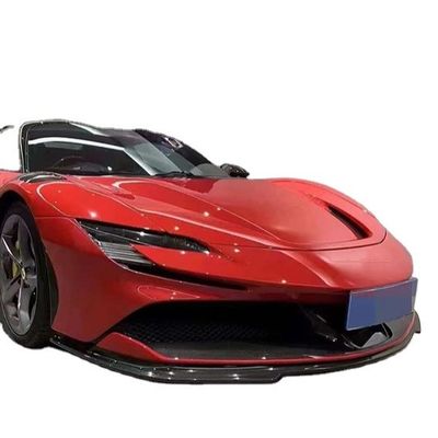Voor Ferrari SF90 Droog Koolstofvezel Body Kit SF90 RH Style Koolstofvezel Voorlippen Diffuser Spoiler Zijdekleding Body Kit