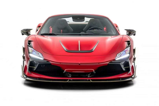 Autoonderdelen voor Ferrari F8 Carbon Fiber Body Kit F8 Upgrade MSY Style Front Schaaf Diffuser Spoiler Side Roek Body Kit