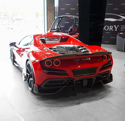 Autoonderdelen voor Ferrari F8 Carbon Fiber Body Kit F8 Upgrade MSY Style Front Schaaf Diffuser Spoiler Side Roek Body Kit