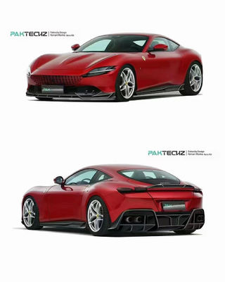 Droog koolstofvezel voor Ferrari ROMA Carbonvezel Body KitROMA Carbonvezel Front Lip Diffuser Spoiler Hood Grill Body Kit