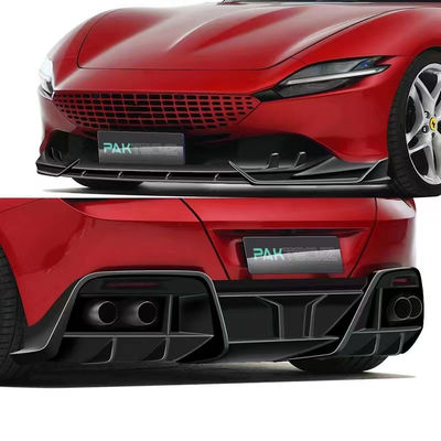 Droog koolstofvezel voor Ferrari ROMA Carbonvezel Body KitROMA Carbonvezel Front Lip Diffuser Spoiler Hood Grill Body Kit