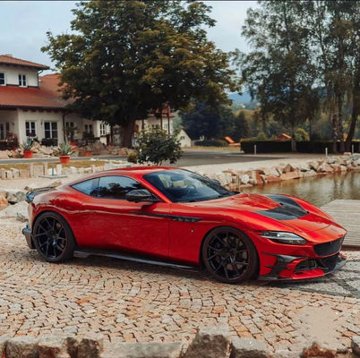Voor Ferrari Roma Carbon Fiber Body Kit Roma Upgrades MSY Style Voor- en achterbumper spoiler hoed body kit