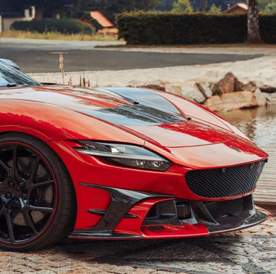 Voor Ferrari Roma Carbon Fiber Body Kit Roma Upgrades MSY Style Voor- en achterbumper spoiler hoed body kit