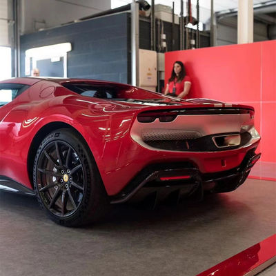 296GTB Ferrari Body Kit 296GTB OEM Carbon Fiber Universal Front Diffuser Spoiler Body Kit
