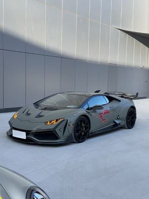 Huracan LP580 610 Carbon Fiber Body Kit EVO Vervang de voorste bumperwielboog