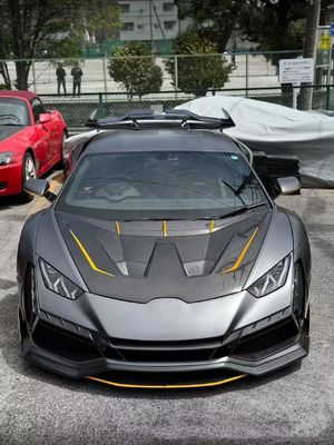 Huracan LP580 610 Carbon Fiber Body Kit EVO Vervang de voorste bumperwielboog