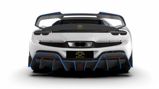 296GTB Ferrari Kit Car Body 2021 Droog Carbon Fiber Front Lip Car Front Bumper Diffuser