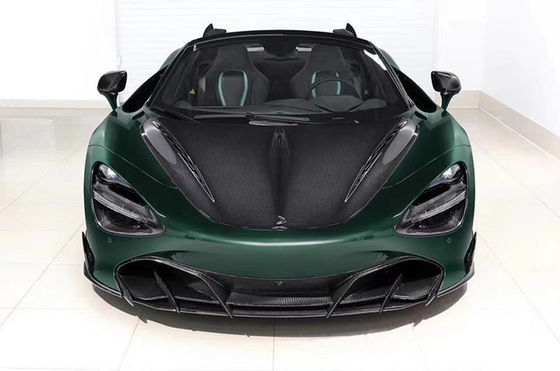 Carbon Fiber Carbon Fiber Body Kit voor McLaren 720S 720 Upgraded TOPCAR Style Voorkop Schaaf Achter Diffuser Spoiler Cover
