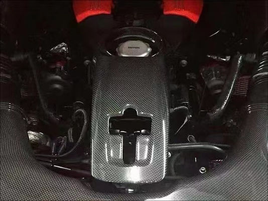488 Ferrari Body Kit Droog Carbon Fiber Engine Shield OEM Carbon Fiber Olie Cap