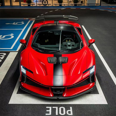 SF90FXX Ferrari SF90 Body Kit Voor- en achterste auto bumper zijkant rok motorkap achterlichten
