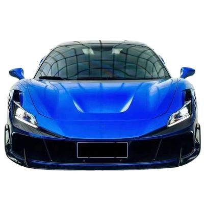 Blauw F8 Ferrari Body Kit F8 MSY Style Front Bumper Lip Body Kit Spoiler Side Skirts