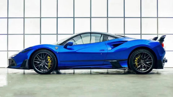 Blauw F8 Ferrari Body Kit F8 MSY Style Front Bumper Lip Body Kit Spoiler Side Skirts