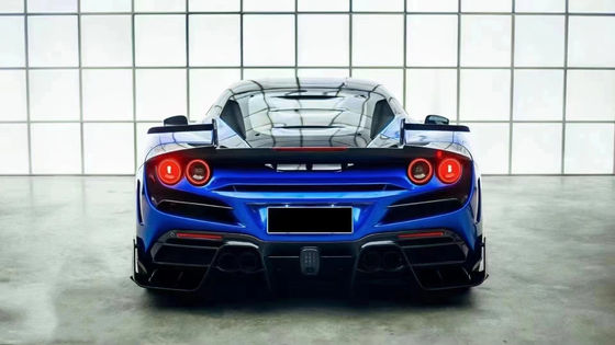 Blauw F8 Ferrari Body Kit F8 MSY Style Front Bumper Lip Body Kit Spoiler Side Skirts